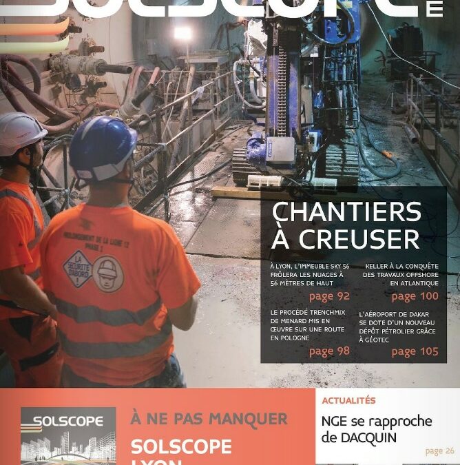 Article dans la revue Solscope : Comment optimiser la relation Géotechnique Géophysique